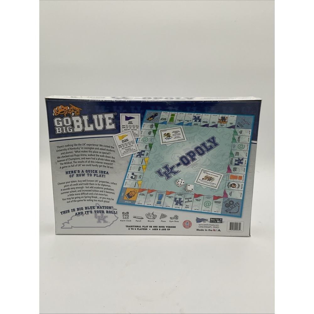 UK Opoly University of Kentucky Wildcats Board Game Alumni Students Party - NEW - Picture 2 of 2